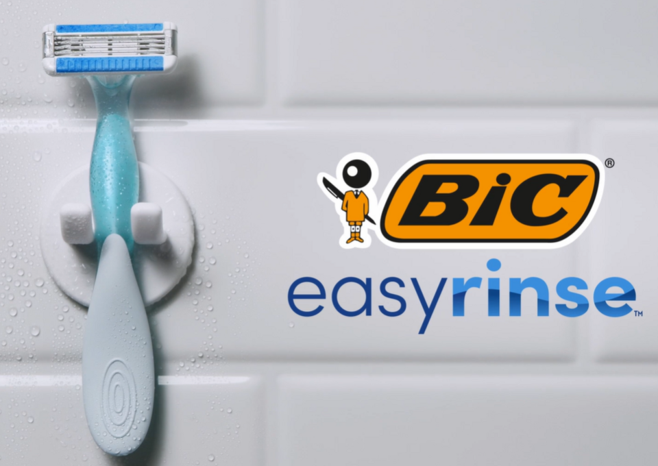 thumbnail video image 2 of BIC EasyRinse Anti-Clogging Women's Disposable Razors, 4 Blades, All Skin Types, 6 Count, 2 of 10