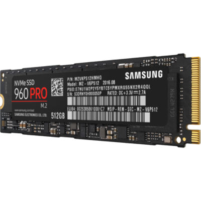 SAMSUNG 960 PRO M.2 512GB NVMe PCI-Express 3.0 x4 Internal 