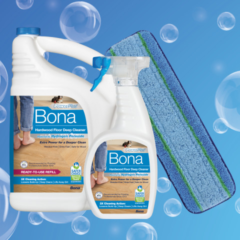 Bona PowerPlus 128 Oz. Hard-Surface Anti-Bacterial Floor Cleaner Refill -  Gillman Home Center