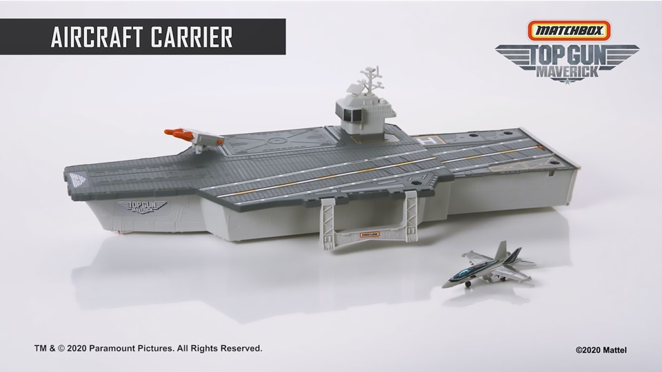 Matchbox Top Gun Aircraft Carrier Play Set Gift Idea for Ages 4 to 8 years - image 2 of 8