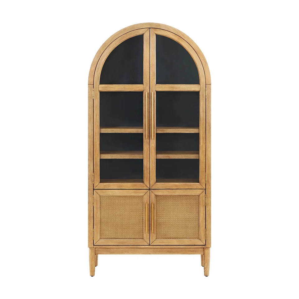 Member's Mark Enzo Storage Cabinet With Rattan Cabinet Doors