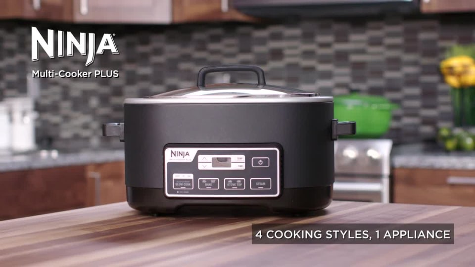 Ninja MultiCooker Plus (4 in 1) System Slow Cooker, Stove Top, Oven