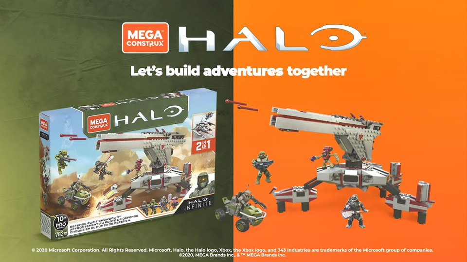 thumbnail video image 2 of Mega Construx Halo Infinite Defense Point Showdown, 2 of 7