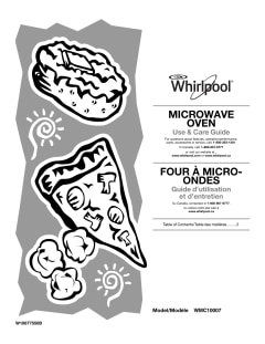 WHIRLPOOL 0.7 cu. ft. Countertop Microwave with Electronic Touch Controls -  WMC10007AB