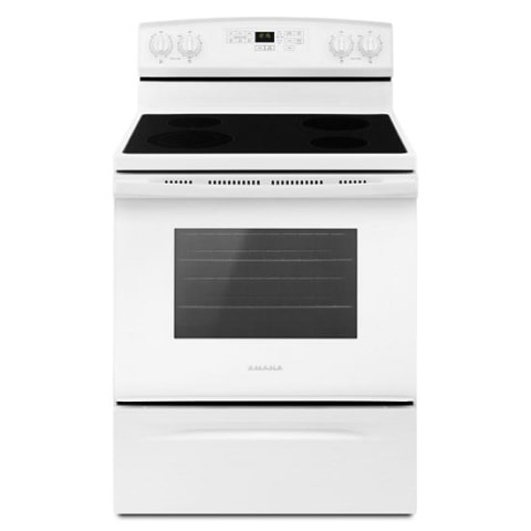 AMANA 20'' Electric Range with Versatile Cooktop - White