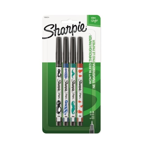 Paper Mate Flair Felt Tip Pens, Medium Point, Business Colors, 4 Pack