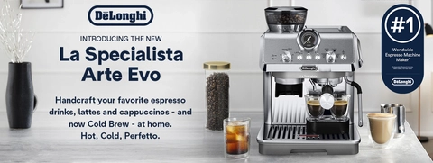 De'Longhi La Specialista Arte Evo Espresso Machine with Cold Brew
