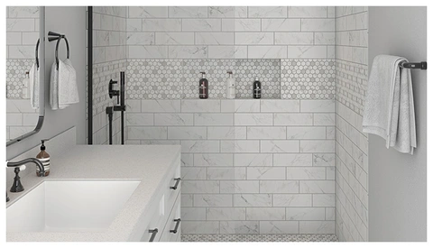 Mohawk® Clean Protect™ Bianco 4 x 12 Ceramic Wall Tile Mohawk® Clean Protect™ Bianco 4 x 12 Ceramic Wall Tile