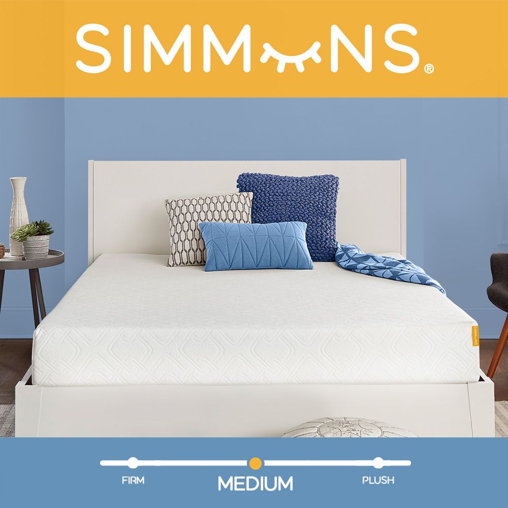 Simmons 8″ Medium Gel Memory Foam Mattress My online store dba Expo Int'l
