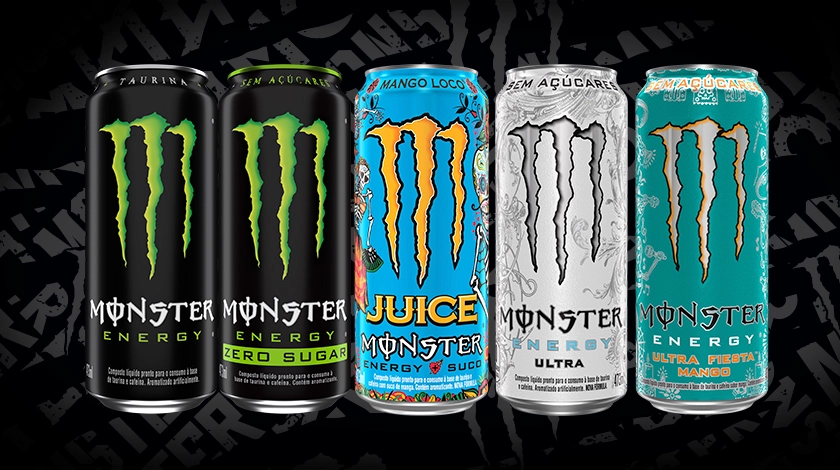 Energético Ultra Fiesta Mango Zero Açúcar Monster Lata 473ml