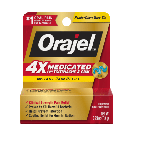 Orajel 4X Medicated For Toothache & Gum Gel, .25 oz | Meijer