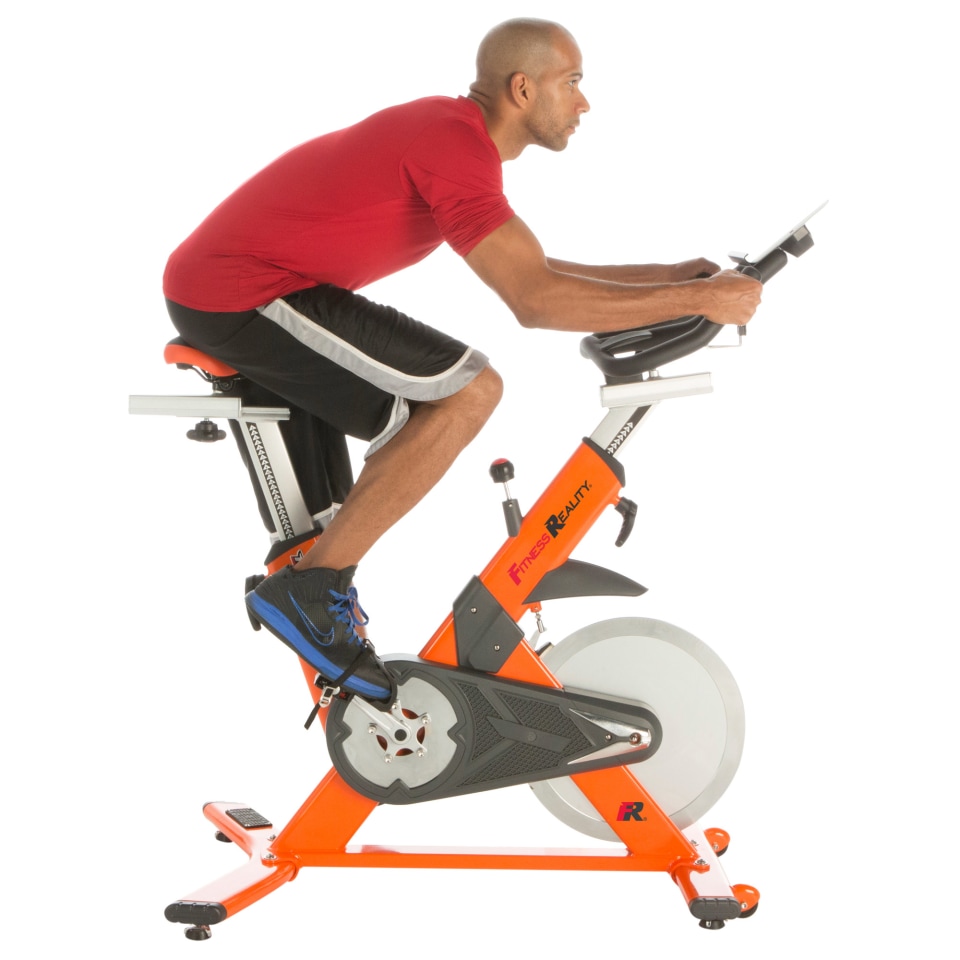FITNESS REALITY X-Class 710 Indoor Training Cycle Exercise Bike with Hybrid  Pedals 