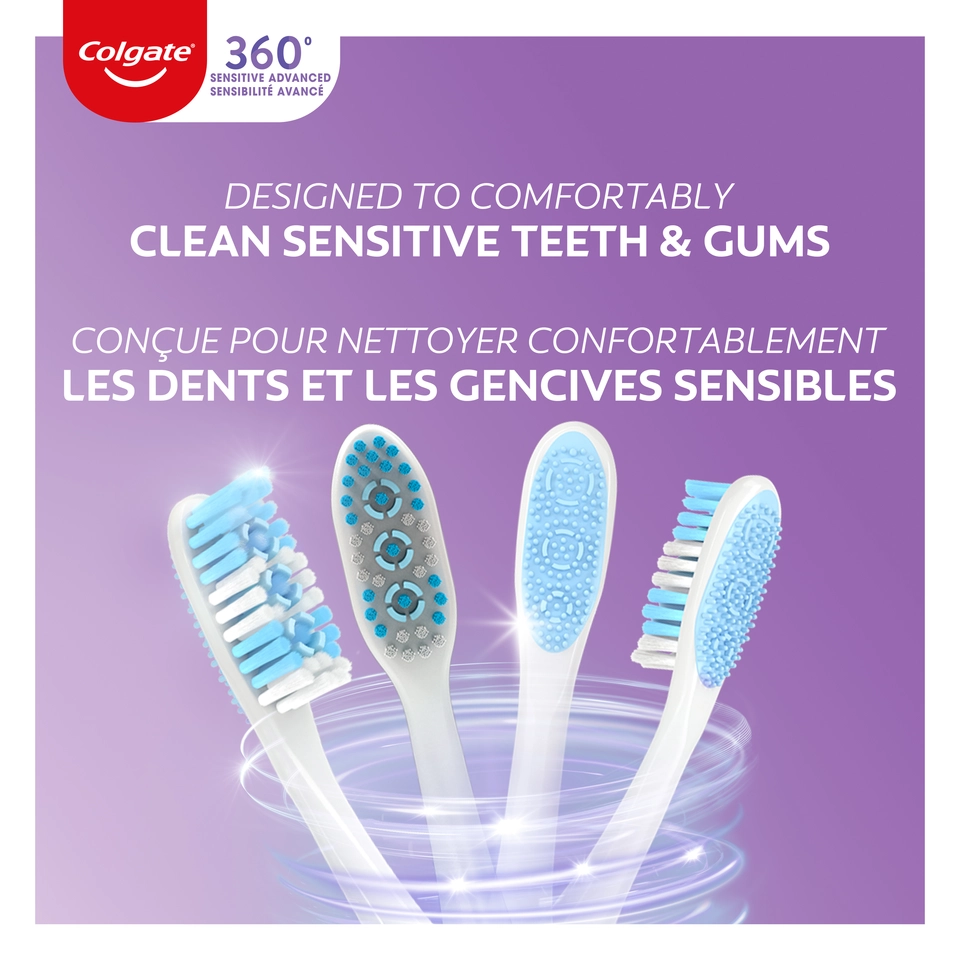 designed to comfortably clean sensitive teeth and gums