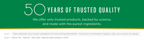50 YEARS OF TRUSTED QUALITY