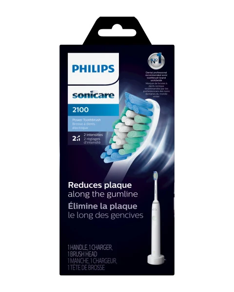 Philips Sonicare 2100 Power Toothbrush, Electric, Sonic Clean