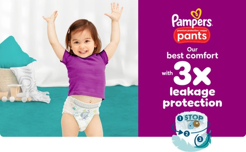 Pampers fashion premium protecti s pants size 4