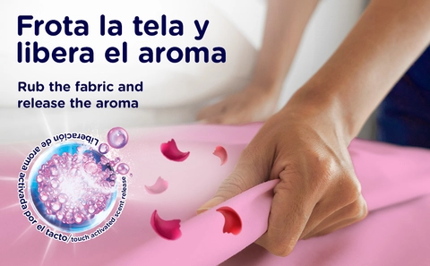 Frota la tela y libera el aroma