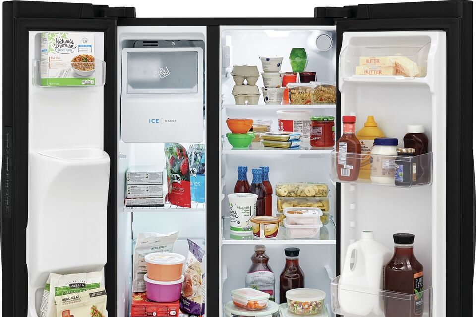 thumbnail video image 2 of Frigidaire FRSS2323AB 22 Cu. Ft. Black Side-By-Side Refrigerator, 2 of 7