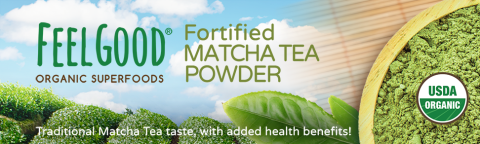FeelGood Fortified Matcha Tea Powder - Traditional Matcha Tea taste, with added health benefits!