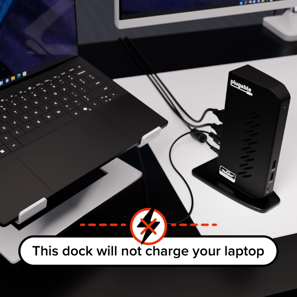 Plugable USB 3.0 and USB-C Universal Laptop Docking Station for
