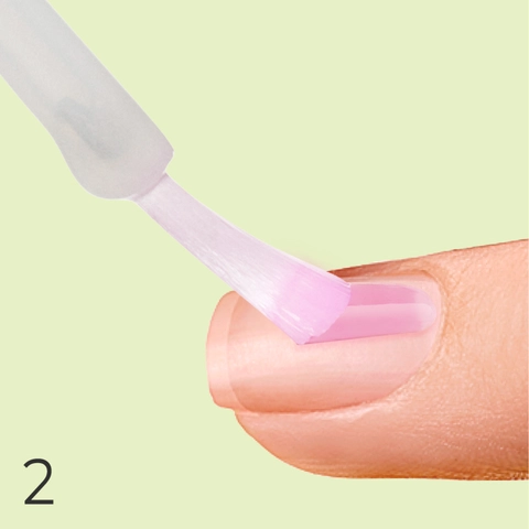2. Apply a thin layer of VitaBond over natural nail.
