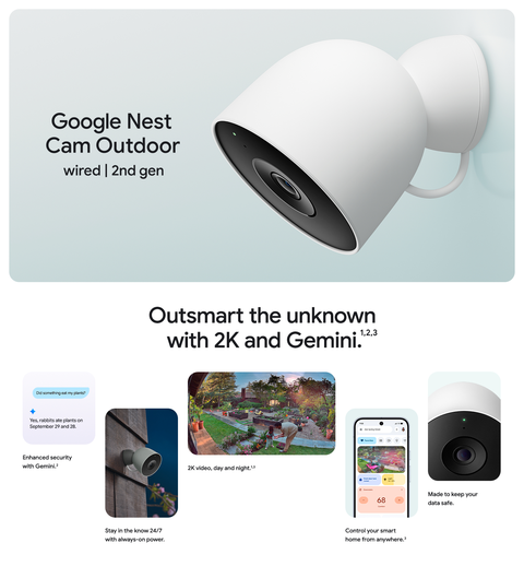 Google Nest Cam Outdoor Security Camera 2-Pack - GA09965-US | Abt