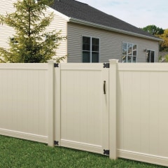 Outdoor Essentials Pro Series 6 Ft H X 4 Ft W White Vinyl Flat Top Fence Gate In The Vinyl Fence Gates Department At Lowes Com Outdoor Essentials Pro Series 6 Ft H X 4 Ft W White Vinyl Flat Top Fence Gate In The Vinyl Fence Gates Department At Lowes Com
