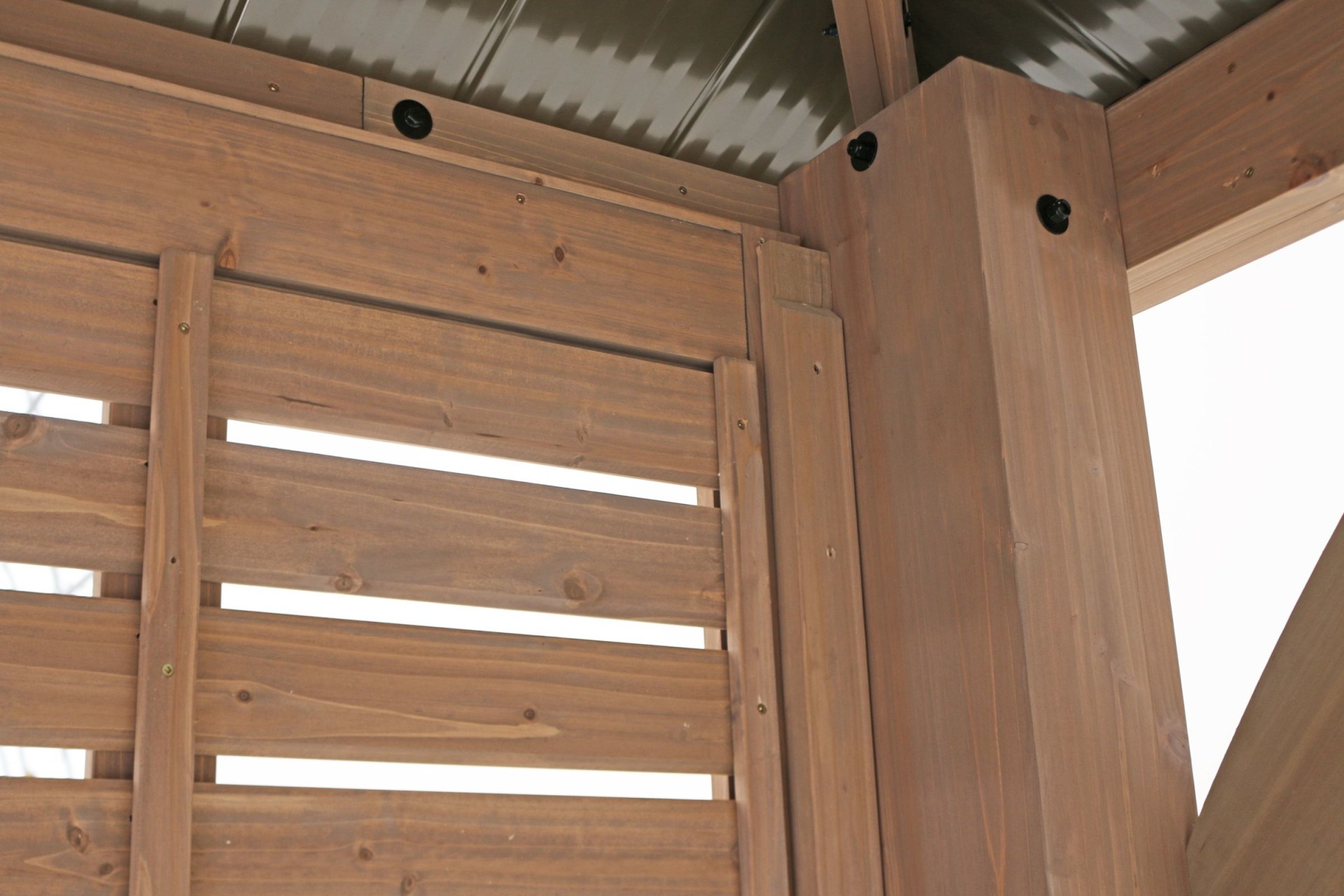 Yardistry Cedar Privacy Wall for Gazebo 3.7 m (12 ft.) Alpha Outlets