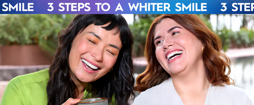 thumbnail video image 2 of Crest 3DWhitestrips at Home Teeth Whitening, Anti-Aging Whitener, 18 Levels Whiter, 24 Treatments, 48 Strips, 2 of 13