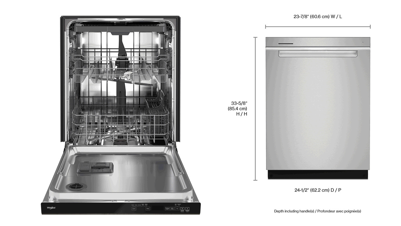 24 in. Fingerprint Resistant Stainless Steel Top Control Built-In Tall Tub  Dishwasher with Third Level Rack, 47 dBA