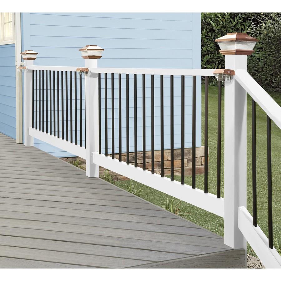 3/4" BLACK Aluminum Round Deck Railing Baluster 26" or 32" 