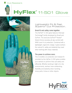 HyFlex 11-501 cut protection gloves