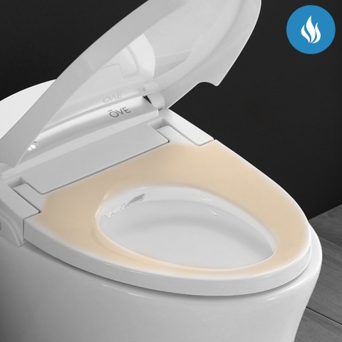 Intelligent heated seat with soft-close system