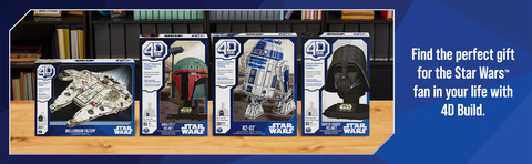 4D Build, Star Wars R2-D2 Cardstock Model Kit 201 Pcs Star Wars Toys Desk  Decor Building Toys 3D Model Kits for Adults & Teens 12+