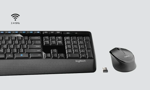 Logitech MK345 Wireless Keyboard & Mouse, Black (920-006481) | Staples