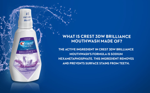 Crest 3D White Brilliance Mouthwash - Thumbnail 3