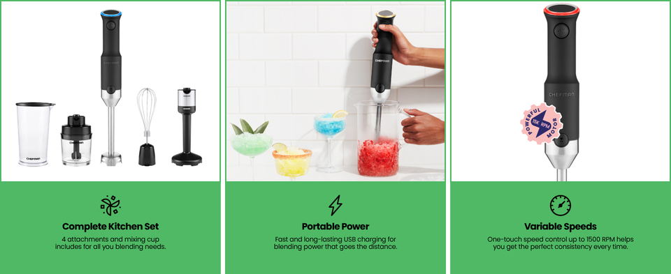 Chefman's cordless portable immersion blender upgrades your cooking kit at  new $40 low