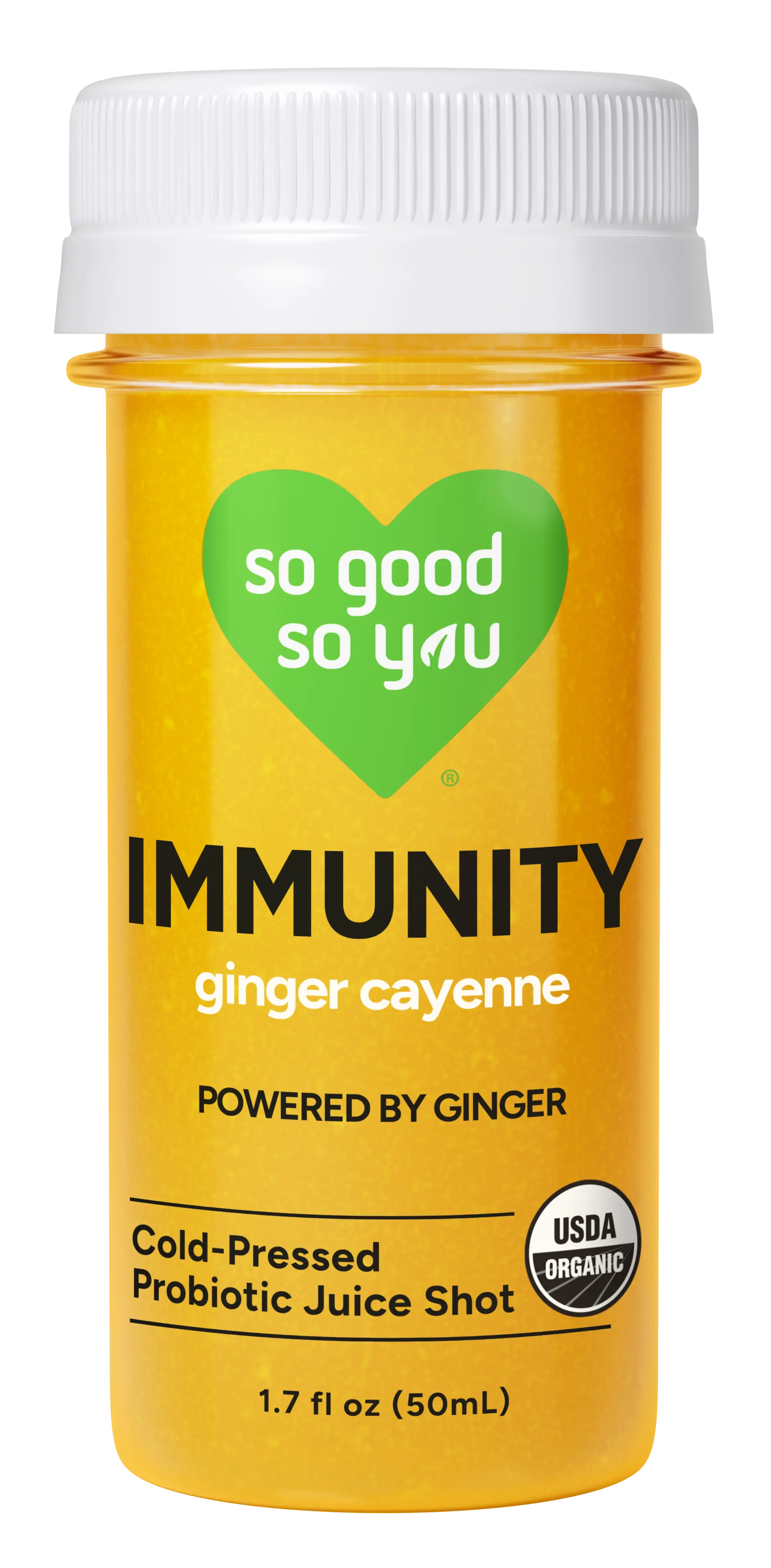 So Good So You Immunity Probiotic Shot Ginger Cayenne Liquid 1.7