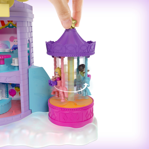 POLLY POCKET BONECA BRINQUEDO PARQUE DIVERSÕES CARROSSEL MONTANHA RUSSA  GIGANTE Kifunkids BRINQUEDOS 