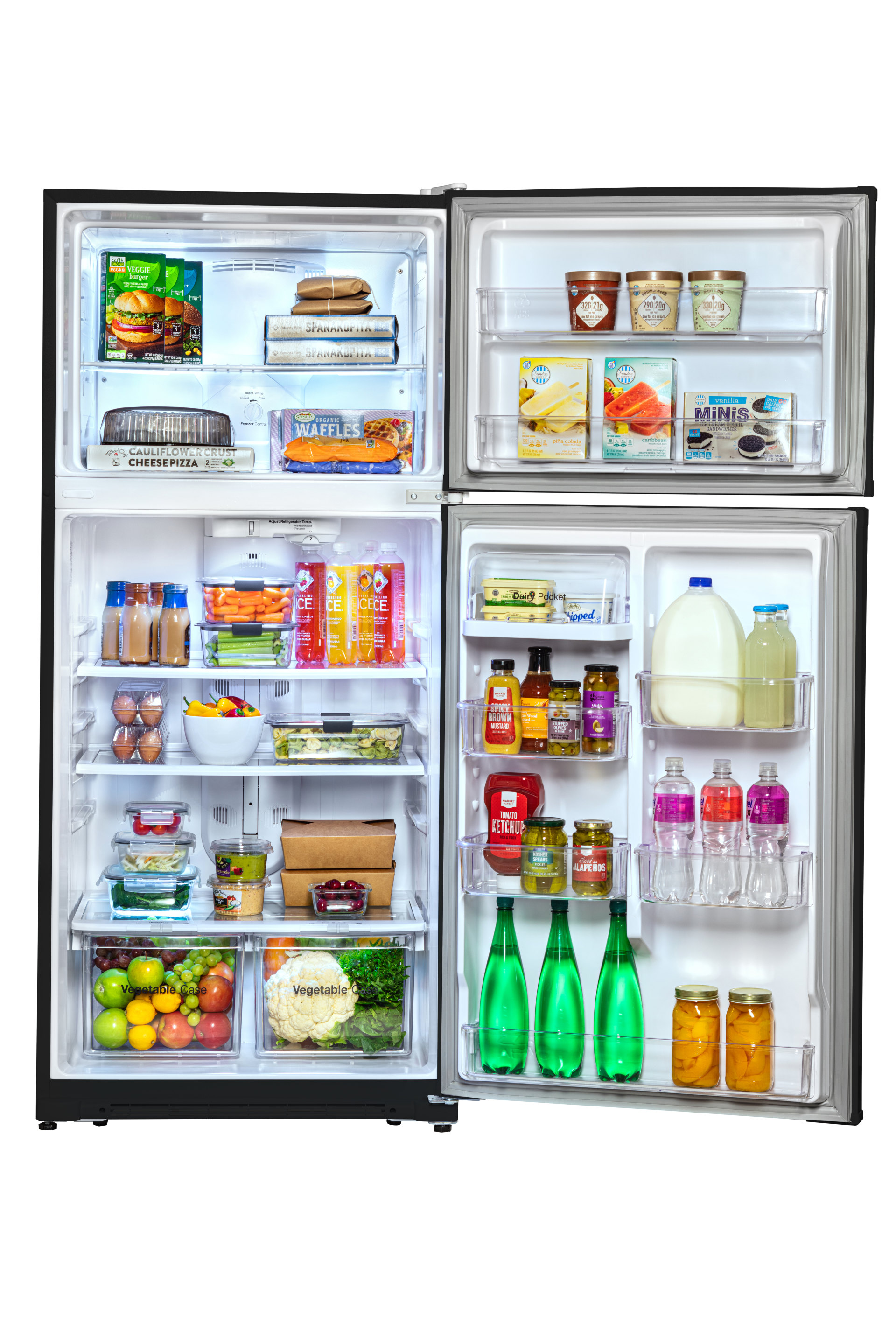 Winia Garage Ready 18 18 Cu Ft Top Freezer Refrigerator Black In The Top Freezer Refrigerators Department At Lowes Com