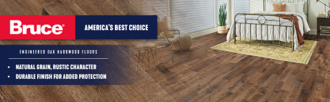 Bruce America's Best Choice Deer Valley White Oak 5-5/16-in Wide x 3/8-in Thick  Wirebrushed Engineered Hardwood Flooring (28.1-sq ft) in the Hardwood  Flooring department at Lowes.com