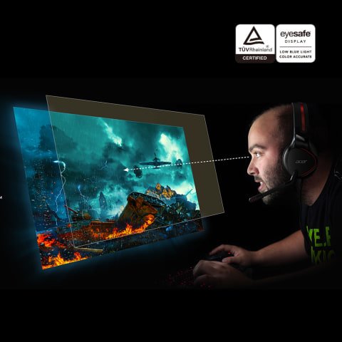 Acer 31.5 144Hz IPS 2K Gaming Monitor 1ms FreeSync Premium (AMD Adaptive  Sync) WQHD 2560 x 1440 Built-in Speakers Flat Panel Nitro XV320QU LVbmiiphx