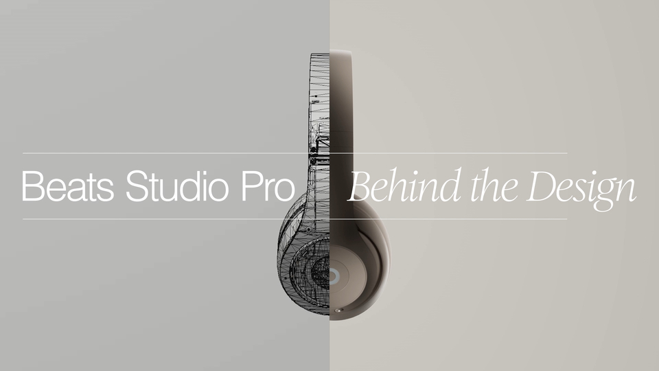 thumbnail video image 3 of Pre-Owned Beats by Dr. Dre Studio Pro Over-Ear Wireless Bluetooth Headphones, Navy, 3 of 4