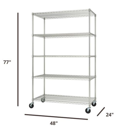 dimensions of the shelving rack