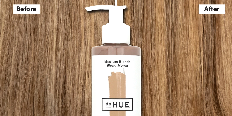 Gloss+ Before &amp; After on Medium Blonde hair | dpHUE