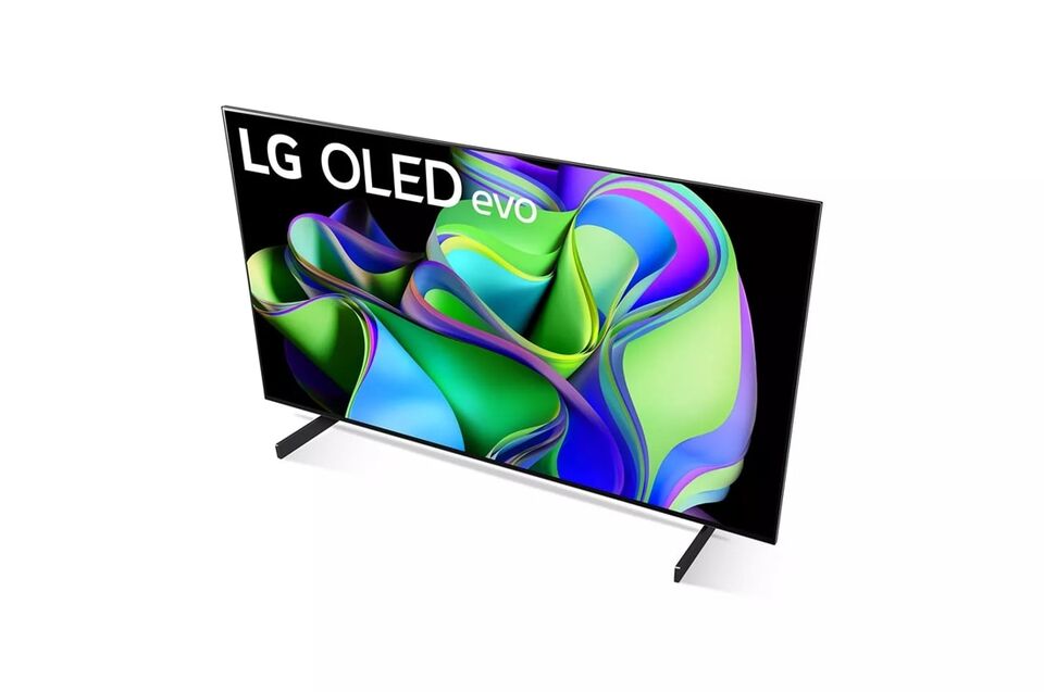 LG C3 42 inch OLED evo TV with Self Lit OLED Pixels