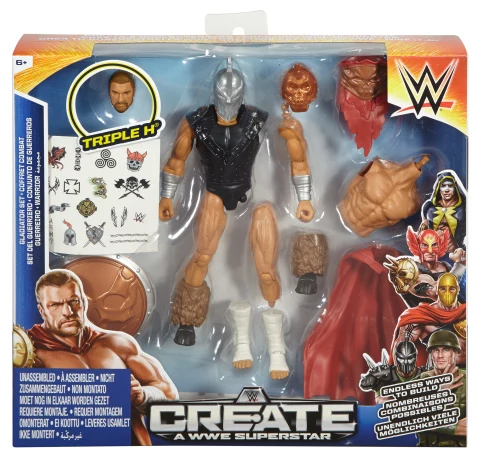 Wwe Crear Una Superestrella Paquete Triple H Gladiator Set P | Envío gratis