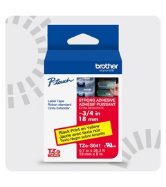 Brother P-touch Strong Adhesive Laminated Label Tape, ~3/4