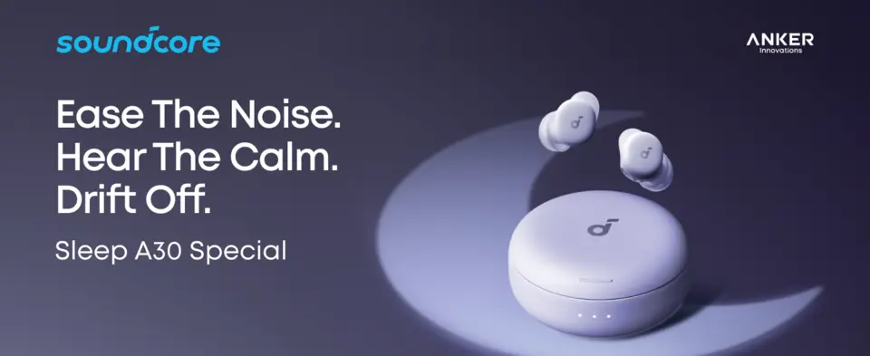 Soundcore by Anker Sleep A30 Smart Wireless In Ear Sleep Earbuds