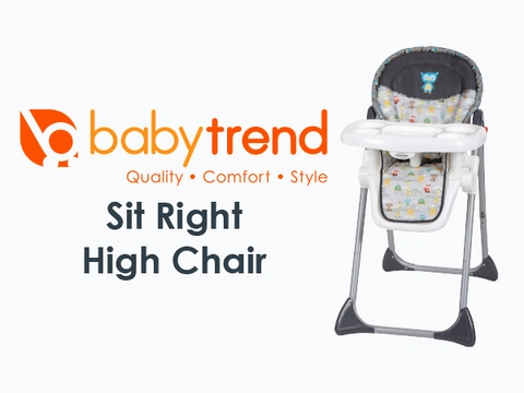 Baby Trend Sit Right Adjustable High Chair for Infants Toddlers Newborns Paisley Walmart